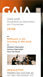 Mobile Screenshot of gaia-festival.com